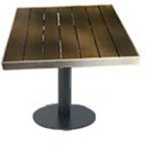 Table Resysta Carre Wenge Exterieur Pieds 5